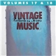 Various - Vintage Music: Volumes 17 & 18