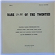 Various - Rare Jazz Of The Twenties